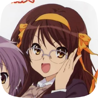 🤓 emoji Haruhi Suzumiya @evafiaii Telegram sticker 6 of 51