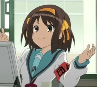 Sticker from Haruhi Sudzumiya
