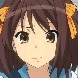 🌟 emoji Haruhi Sudzumiya Telegram sticker 20 of 29