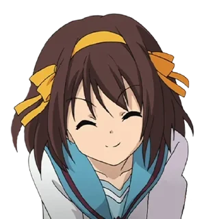 😊 emoji Haruhi Telegram sticker 3 of 53