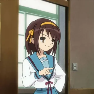 🌟 emoji Haruhi Sudzumiya Telegram sticker 16 of 29