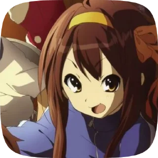 🐱 emoji Haruhi Suzumiya @evafiaii Telegram sticker 16 of 51