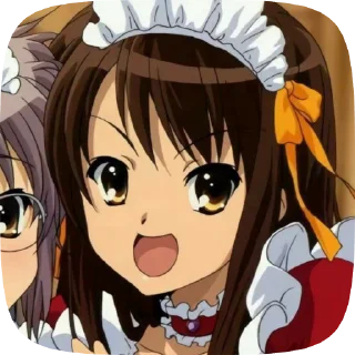 😆 emoji Haruhi Suzumiya @evafiaii Telegram sticker 5 of 51