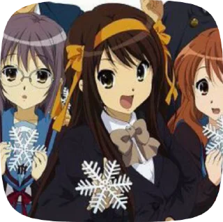 ❄ emoji Haruhi Suzumiya @evafiaii Telegram sticker 10 of 51