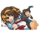 🏃 emoji Haruhi Suzumiya by @Splenta Telegram sticker 13 of 30