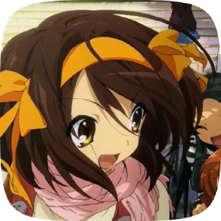😆 emoji Haruhi Suzumiya @evafiaii Telegram sticker 14 of 51