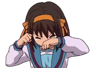 😭 emoji Haruhi Telegram sticker 20 of 53