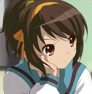 🌟 emoji Haruhi Sudzumiya Telegram sticker 8 of 29