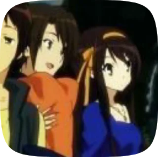 🧐 emoji Haruhi Suzumiya @evafiaii Telegram sticker 9 of 51