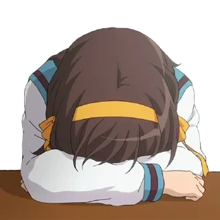 😞 emoji Haruhi Telegram sticker 16 of 53