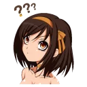 ⁉ emoji Haruhi Suzumiya by @Splenta Telegram sticker 20 of 30
