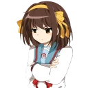 😠 emoji Haruhi Suzumiya by @Splenta Telegram sticker 16 of 30