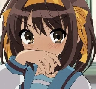 🌟 emoji Haruhi Sudzumiya Telegram sticker 9 of 29