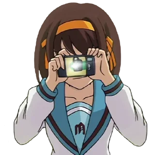 📸 emoji Haruhi Telegram sticker 4 of 53