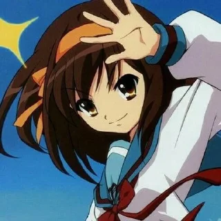 🌟 emoji Haruhi Sudzumiya Telegram sticker 13 of 29