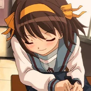 🥰 emoji Haruhi Telegram sticker 24 of 53