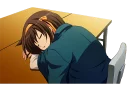 😴 emoji Haruhi Suzumiya by @Splenta Telegram sticker 22 of 30