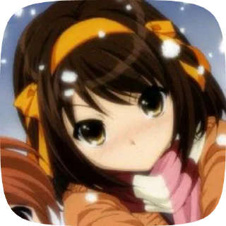 🥺 emoji Haruhi Suzumiya @evafiaii Telegram sticker 8 of 51