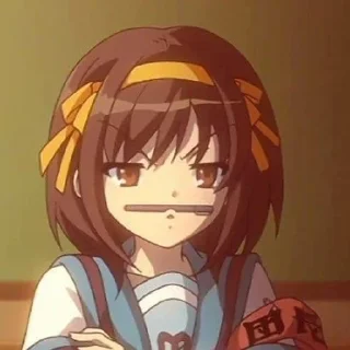 🌟 emoji Haruhi Sudzumiya Telegram sticker 14 of 29