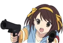 🔫 emoji Haruhi Suzumiya by @Splenta Telegram sticker 23 of 30