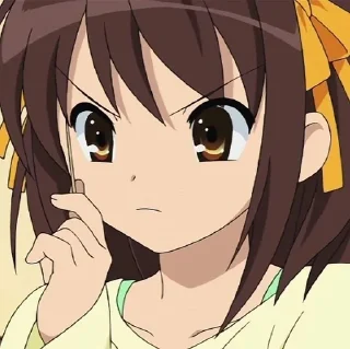🌟 emoji Haruhi Sudzumiya Telegram sticker 23 of 29
