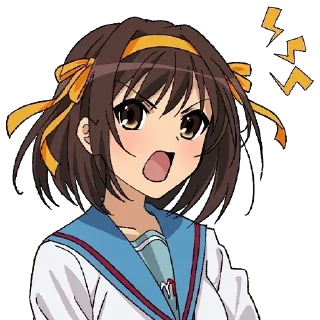 😡 emoji Haruhi Telegram sticker 19 of 53