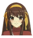 Sticker from Haruhi Suzumiya by @Splenta