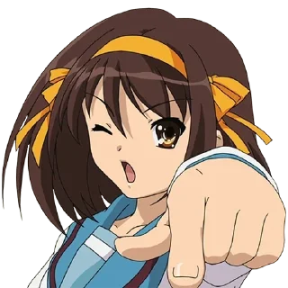 👉 emoji Haruhi Telegram sticker 9 of 53