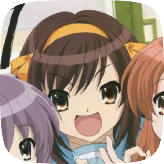 🌟 emoji Haruhi Suzumiya @evafiaii Telegram sticker 4 of 51