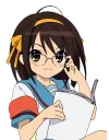 🤓 emoji Haruhi Suzumiya by @Splenta Telegram sticker 17 of 30
