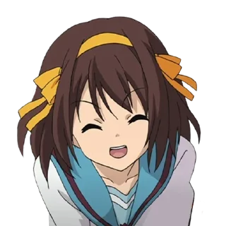 😆 emoji Haruhi Telegram sticker 14 of 53