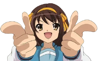 🙌 emoji Haruhi Telegram sticker 11 of 53