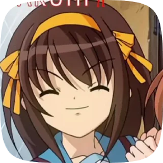 😈 emoji Haruhi Suzumiya @evafiaii Telegram sticker 12 of 51