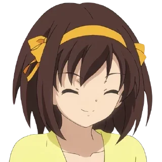😕 emoji Haruhi Telegram sticker 10 of 53