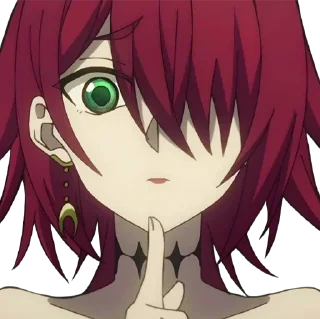 🤫 emoji Crimson (ラグナクリムゾン) Telegram sticker 6 of 29