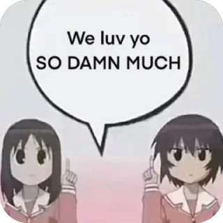 ❤ emoji Brainrot Azumanga Daioh Telegram sticker 23 of 72