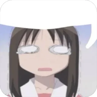 😱 emoji Brainrot Azumanga Daioh Telegram sticker 18 of 72