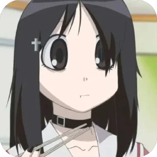 😋 emoji Brainrot Azumanga Daioh Telegram sticker 7 of 72