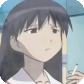 😰 emoji Brainrot Azumanga Daioh Telegram sticker 14 of 72