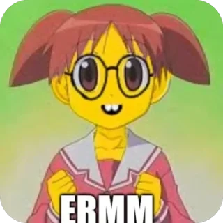 🤓 emoji Brainrot Azumanga Daioh Telegram sticker 13 of 72