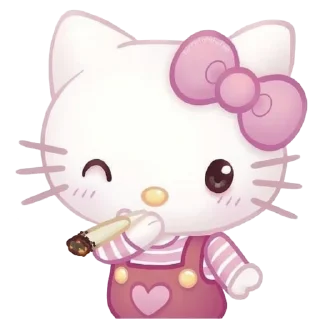 😶 emoji Hello kitty Telegram sticker 7 of 34