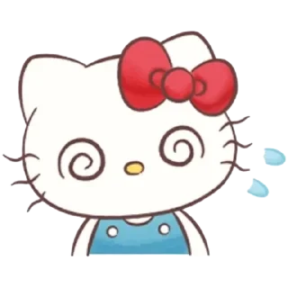 😵‍💫 emoji Hello kitty Telegram sticker 19 of 34