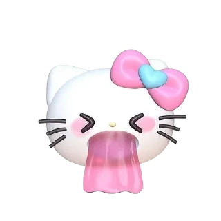 🤮 emoji Hello kitty Telegram sticker 23 of 34