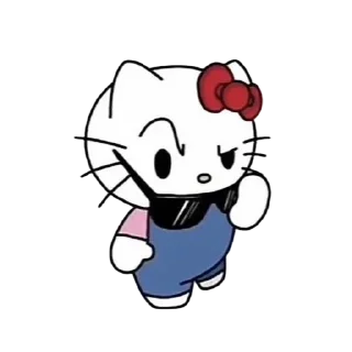 🤨 emoji Hello kitty Telegram sticker 12 of 34