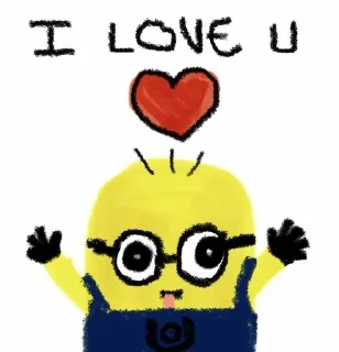 🌟 emoji миньончики<3♡♡♡!! Telegram sticker 15 of 53