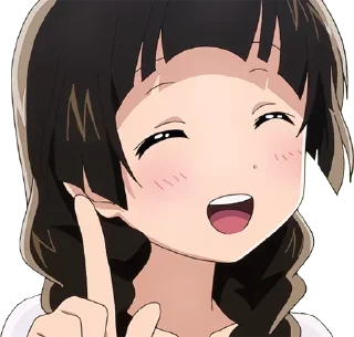 ☝ emoji 💮 Аниме @Stikerhi_bot Telegram sticker 22 of 120