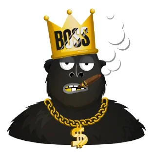 Sticker from ОБЕЗЬЯНА БУ