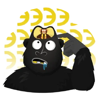 Sticker from ОБЕЗЬЯНА БУ