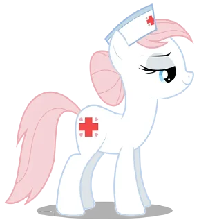 😏 emoji @mlpstickers Nurse Redheart pack Telegram sticker 15 of 20