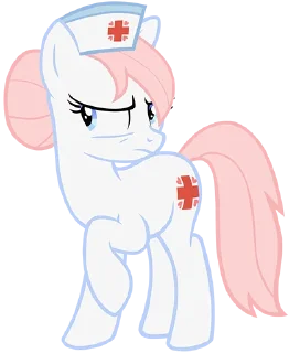 🫤 emoji @mlpstickers Nurse Redheart pack Telegram sticker 12 of 20